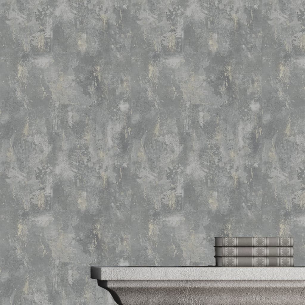 DUTCH WALLCOVERINGS Carta da Parati Motivo Calcestruzzo Grigio TP1008 - homemem39