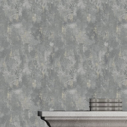 DUTCH WALLCOVERINGS Carta da Parati Motivo Calcestruzzo Grigio TP1008 - homemem39