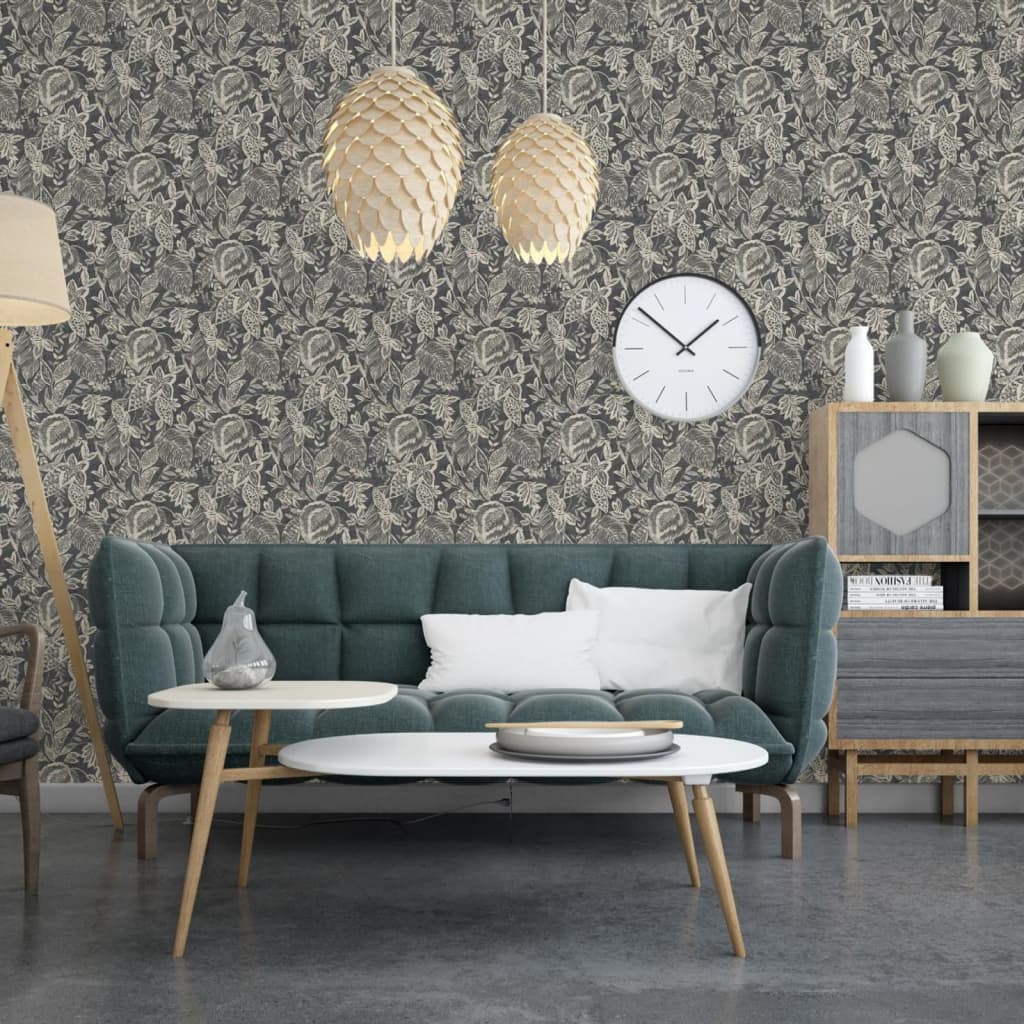 DUTCH WALLCOVERINGS Carta da Parati Mae Bianco e Beige - homemem39