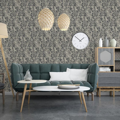 DUTCH WALLCOVERINGS Carta da Parati Mae Bianco e Beige - homemem39