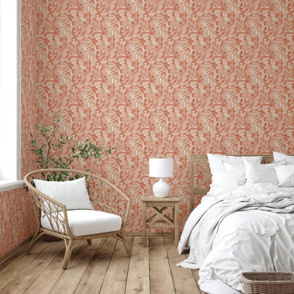 DUTCH WALLCOVERINGS Carta da Parati Mae Arancione e Beige - homemem39