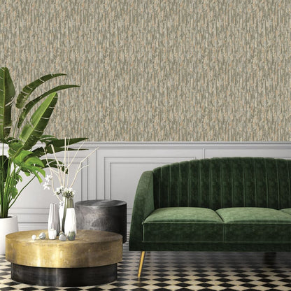 DUTCH WALLCOVERINGS Carta da Parati Phoenix Verde e Beige - homemem39