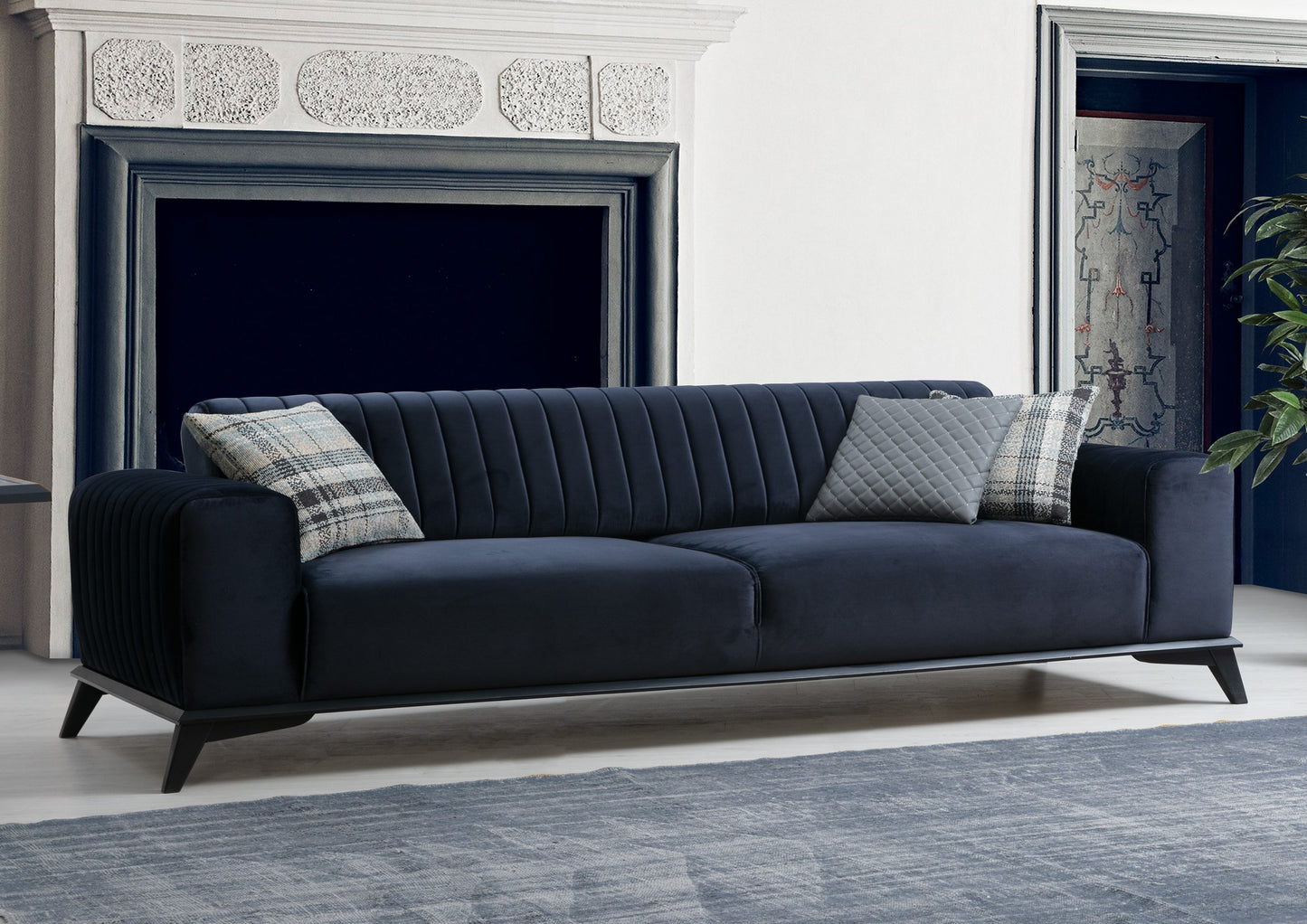 Divano-letto Eleganza Blu Navy - homemem39