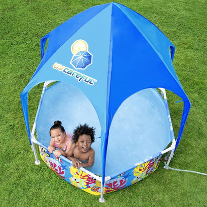 Bestway Piscina per Bambini Fuori Terra Pro Anti UV Acciaio 183x51cm - homemem39