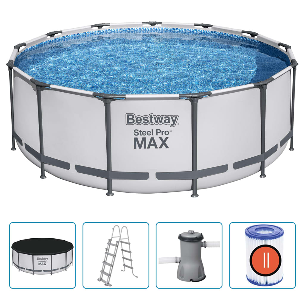 Bestway Steel Pro MAX Set Piscina Rotonda 396x122 cm - homemem39