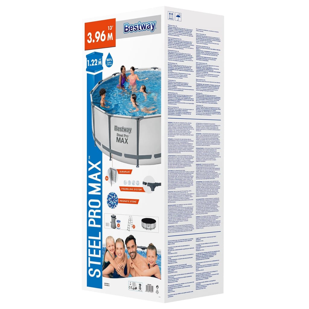 Bestway Steel Pro MAX Set Piscina Rotonda 396x122 cm - homemem39