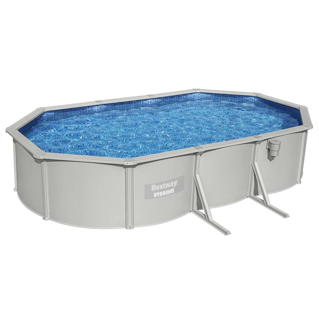 Bestway Piscina Fuoriterra Ovale Hydrium 610x360x120 cm - homemem39