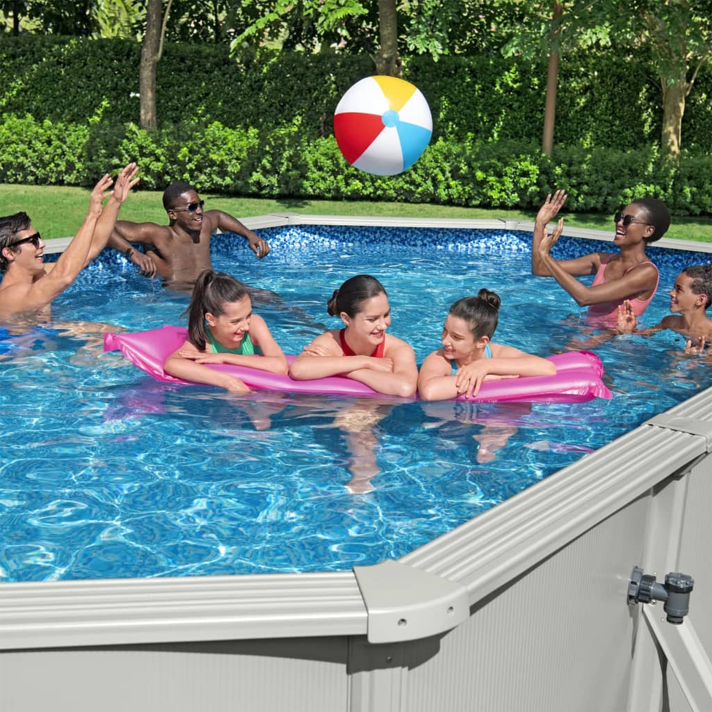 Bestway Piscina Fuoriterra Ovale Hydrium 610x360x120 cm - homemem39