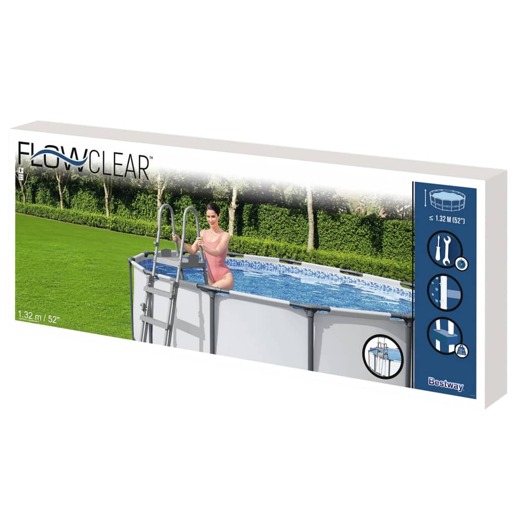 Bestway Scaletta per Piscina Flowclear a 4 Gradini 132 cm - homemem39