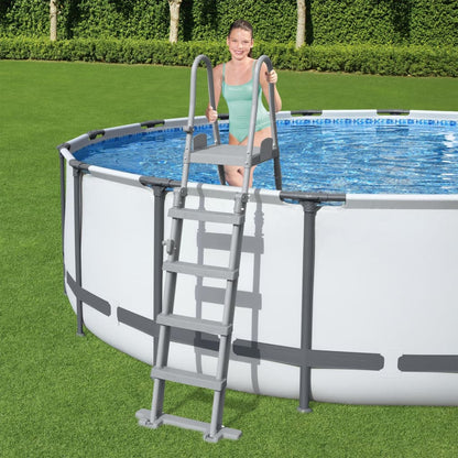 Bestway Scaletta per Piscina Flowclear a 4 Gradini 132 cm - homemem39