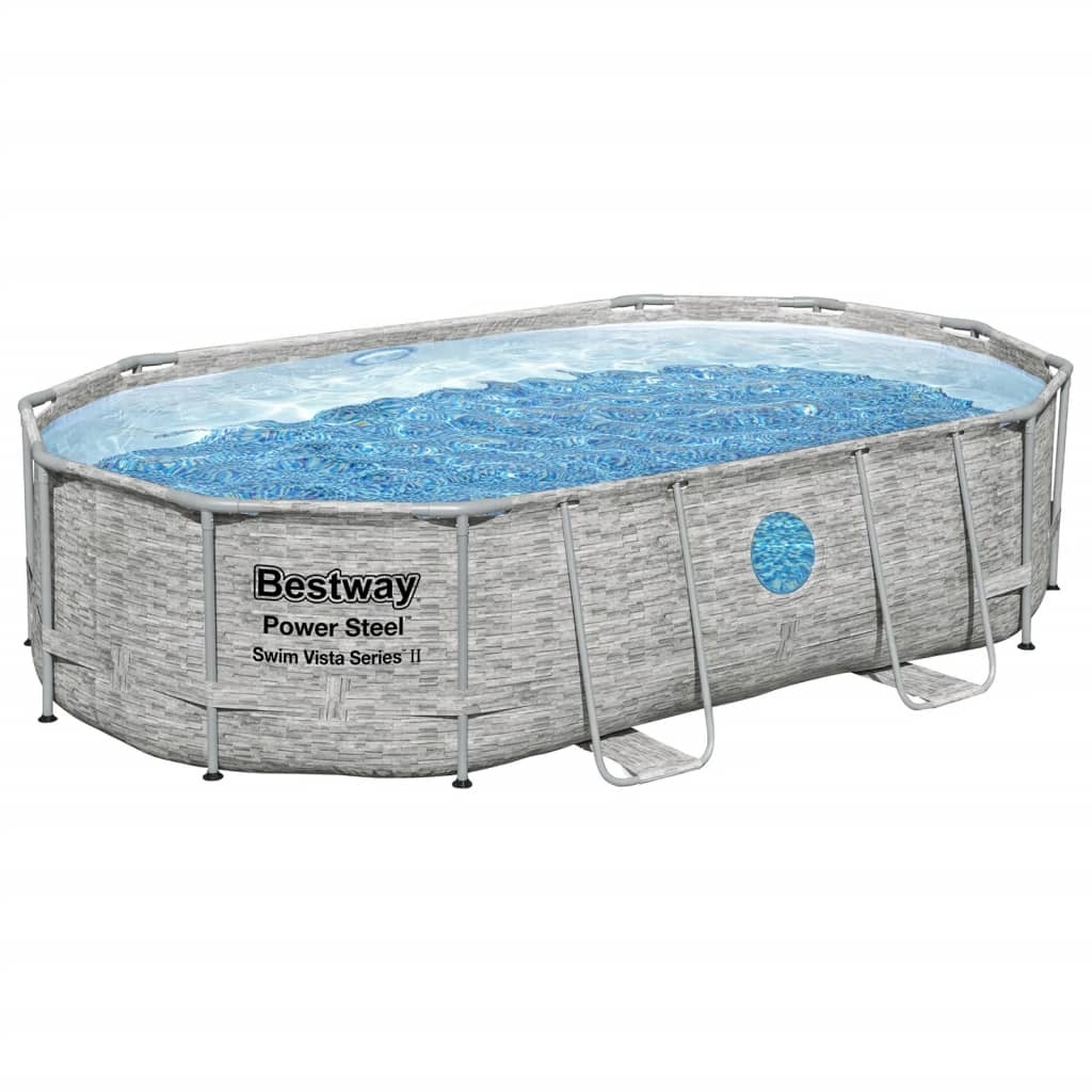 Bestway Set Piscina Power Steel 488x305x107 cm - homemem39