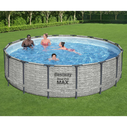 Bestway Piscina Power Steel Rotonda 488x122 cm - homemem39