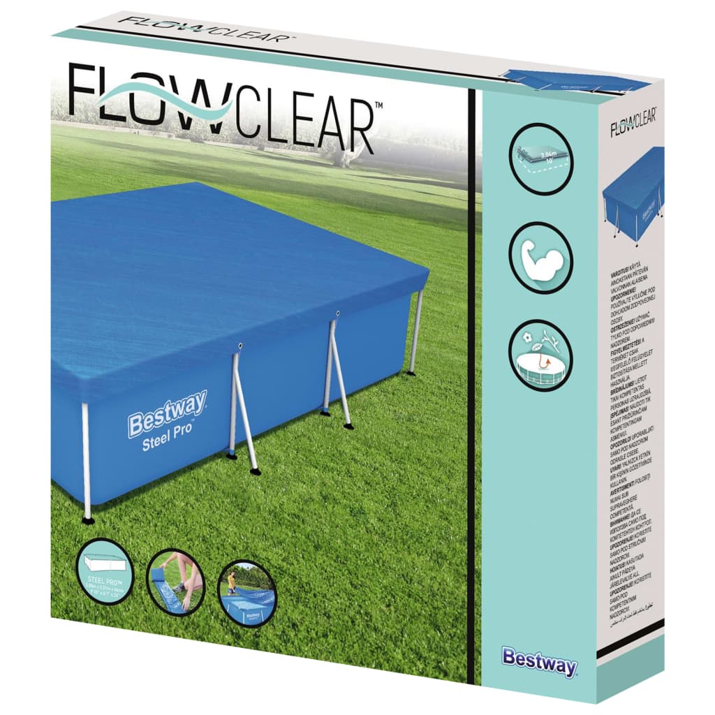 Bestway Copertura per Piscina Flowclear 304x205x66 cm - homemem39