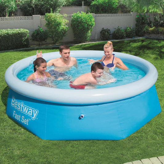 Bestway Set per Piscina Gonfiabile Fast Rotonda 244x66 cm 57265 - homemem39