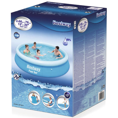 Bestway Piscina Gonfiabile Rotonda Fast Set 366x76 cm 57273 - homemem39