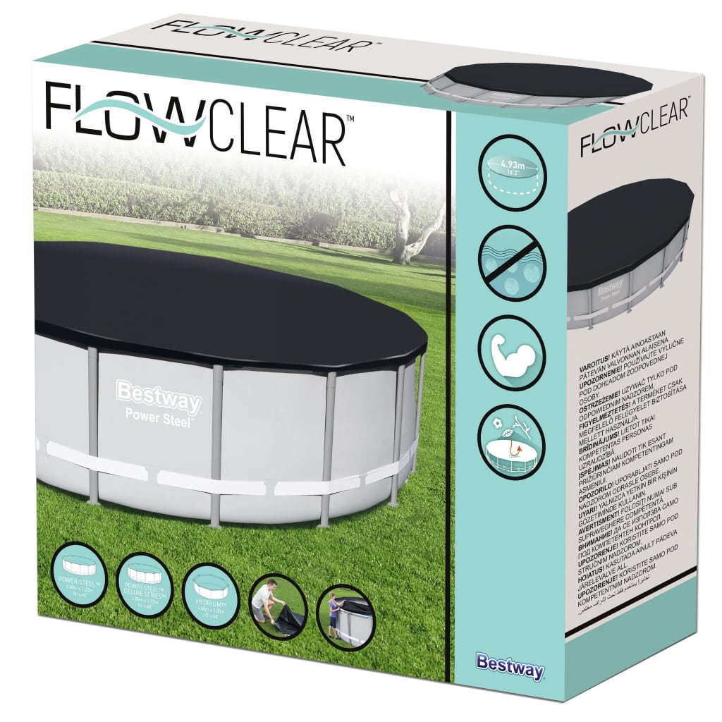 Bestway Copertura per Piscina Flowclear 488 cm - homemem39