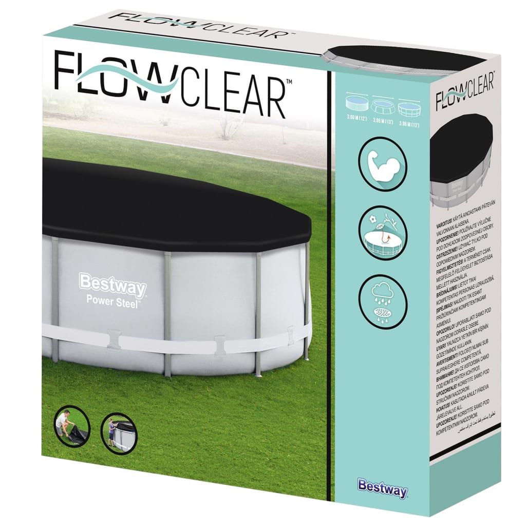 Bestway Telo di Copertura per Piscina Flowclear 396 cm - homemem39