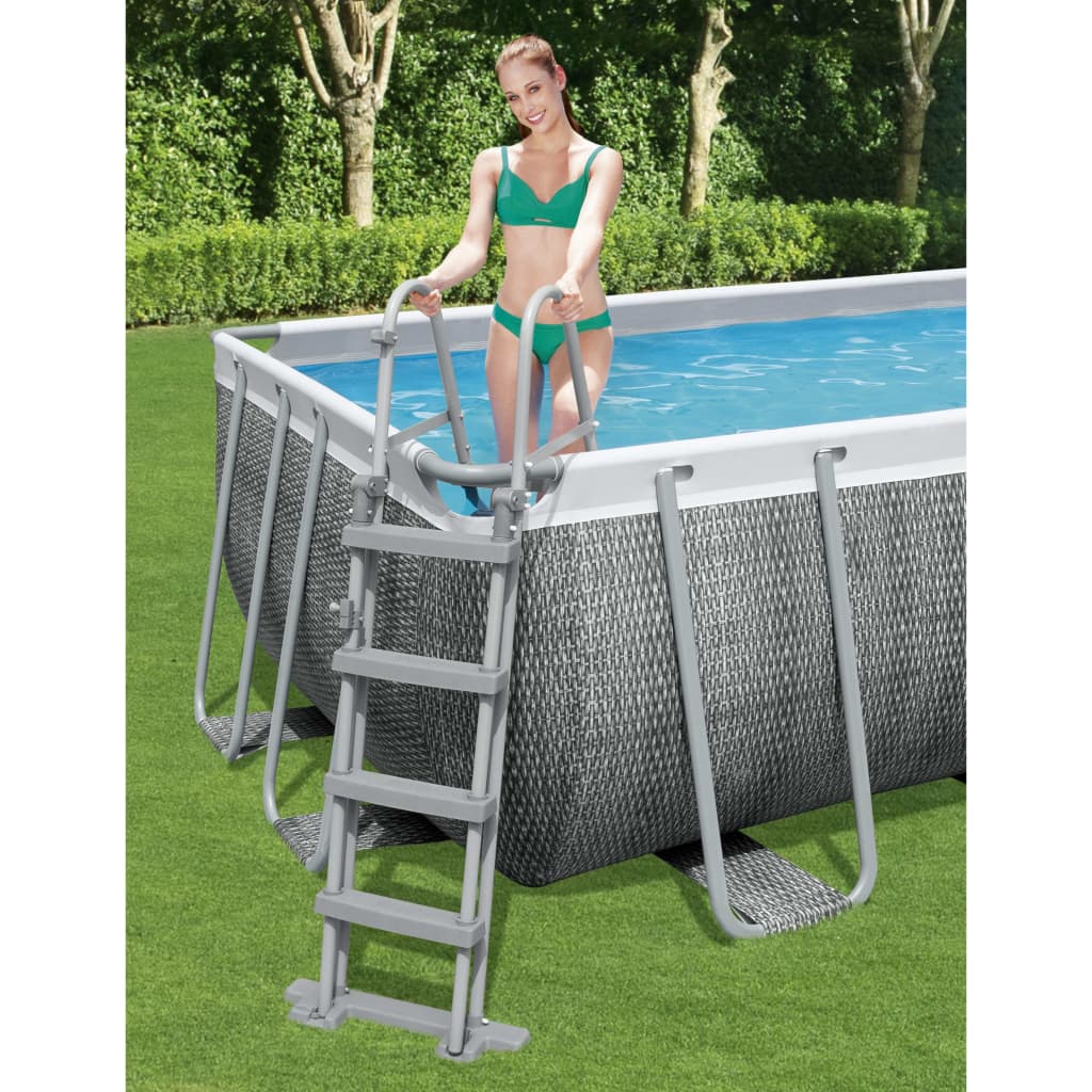 Bestway Scaletta per Piscina Flowclear a 4 Gradini 122 cm - homemem39