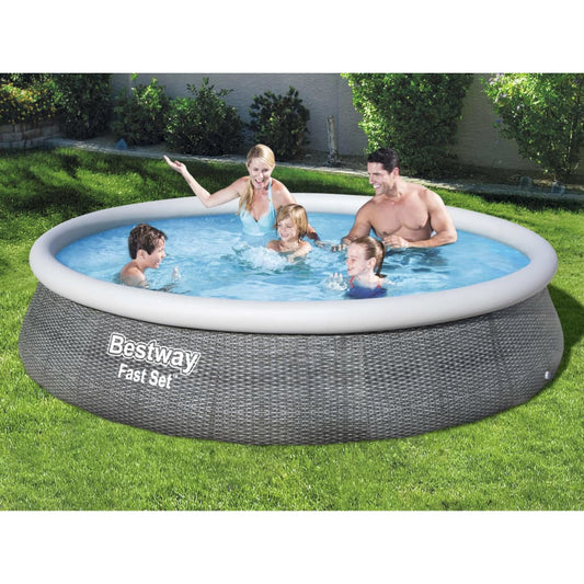 Bestway Set Piscina Gonfiabile Fast con Pompa 396x84 cm - homemem39