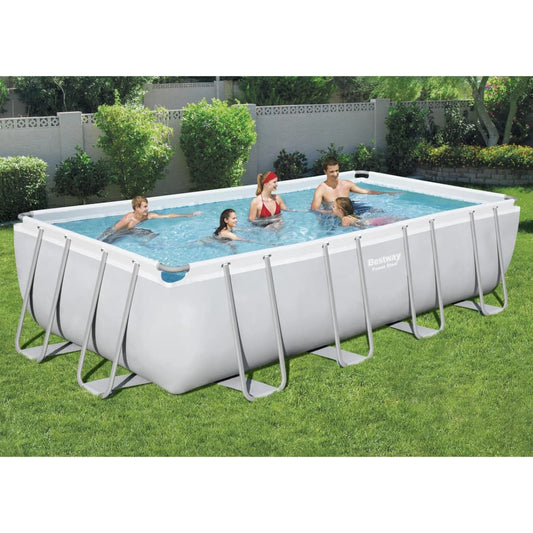 Bestway Power Steel Set Piscina Rettangolare 549x274x122 cm - homemem39