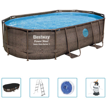 Bestway Set Piscina Power Steel 488x305x107 cm - homemem39