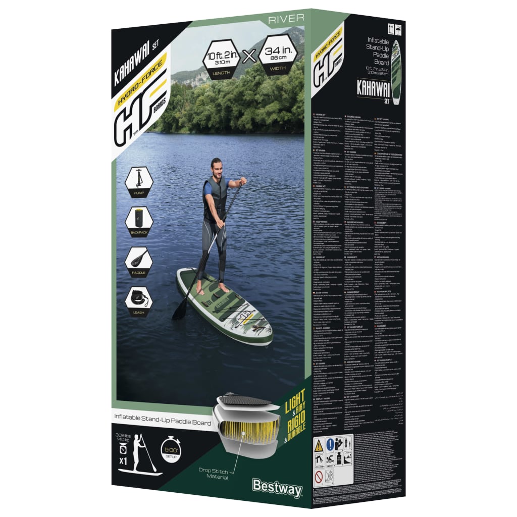 Bestway Set da SUP Gonfiabile Hydro-Force Kahawai 310x86x15 cm - homemem39