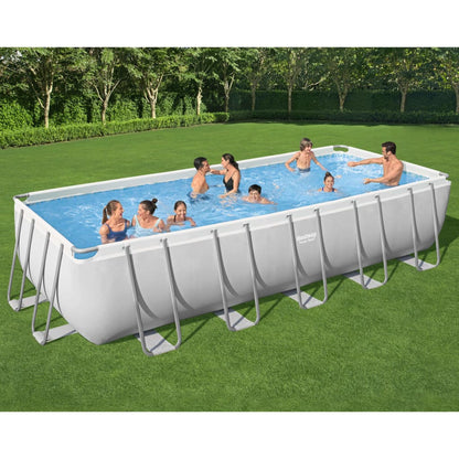 Bestway Piscina Fuori Terra Power Steel Rettangolare 19281 L - homemem39