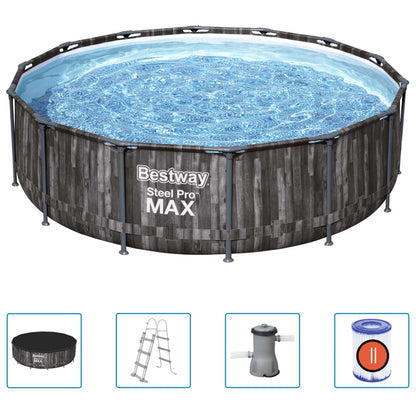 Bestway Set Piscina Steel Pro MAX Rotonda 427x107 cm - homemem39