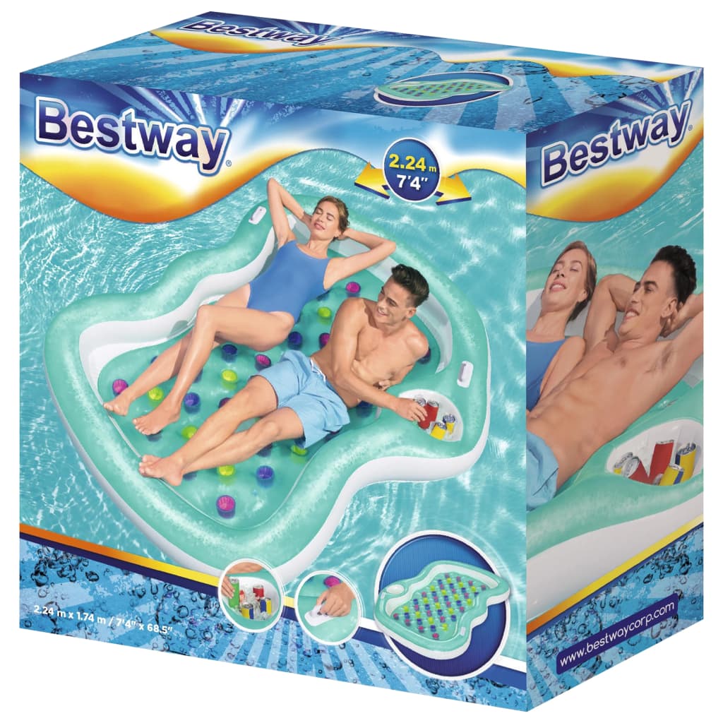 Bestway Piscina Double Designer Lounge 224x174 cm - homemem39