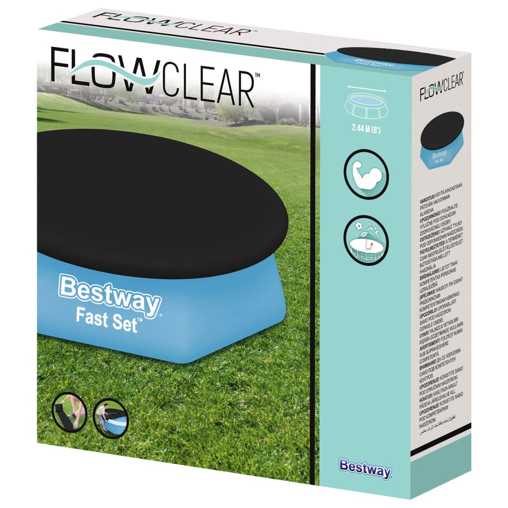 Bestway Set Copertura per Piscina Flowclear Fast 240 cm - homemem39