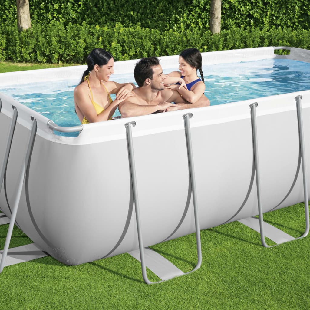 Bestway Power Steel Set Piscina Rettangolare 404x201x100 cm - homemem39