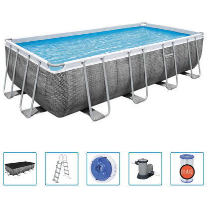 Bestway Power Steel Set Piscina Rettangolare 549x274x122 cm - homemem39