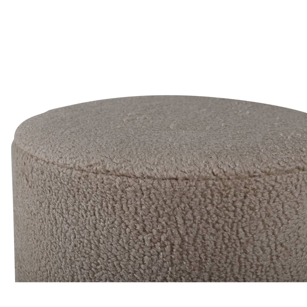 Venture Home Pouf Benji 35x35x42,5 cm Pelliccia Beige e Nero - homemem39