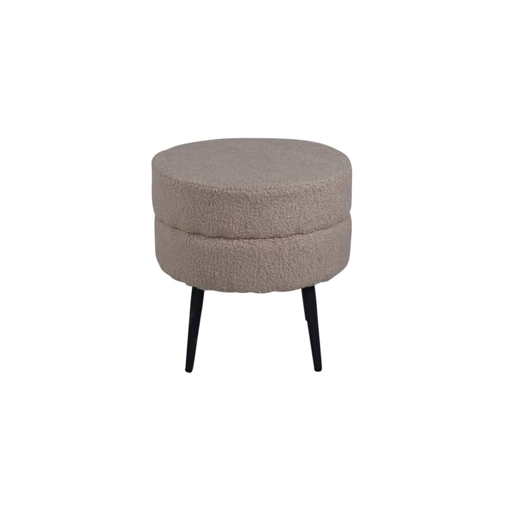 Venture Home Pouf Pot 40x40x40 cm Pelliccia Beige e Nero - homemem39