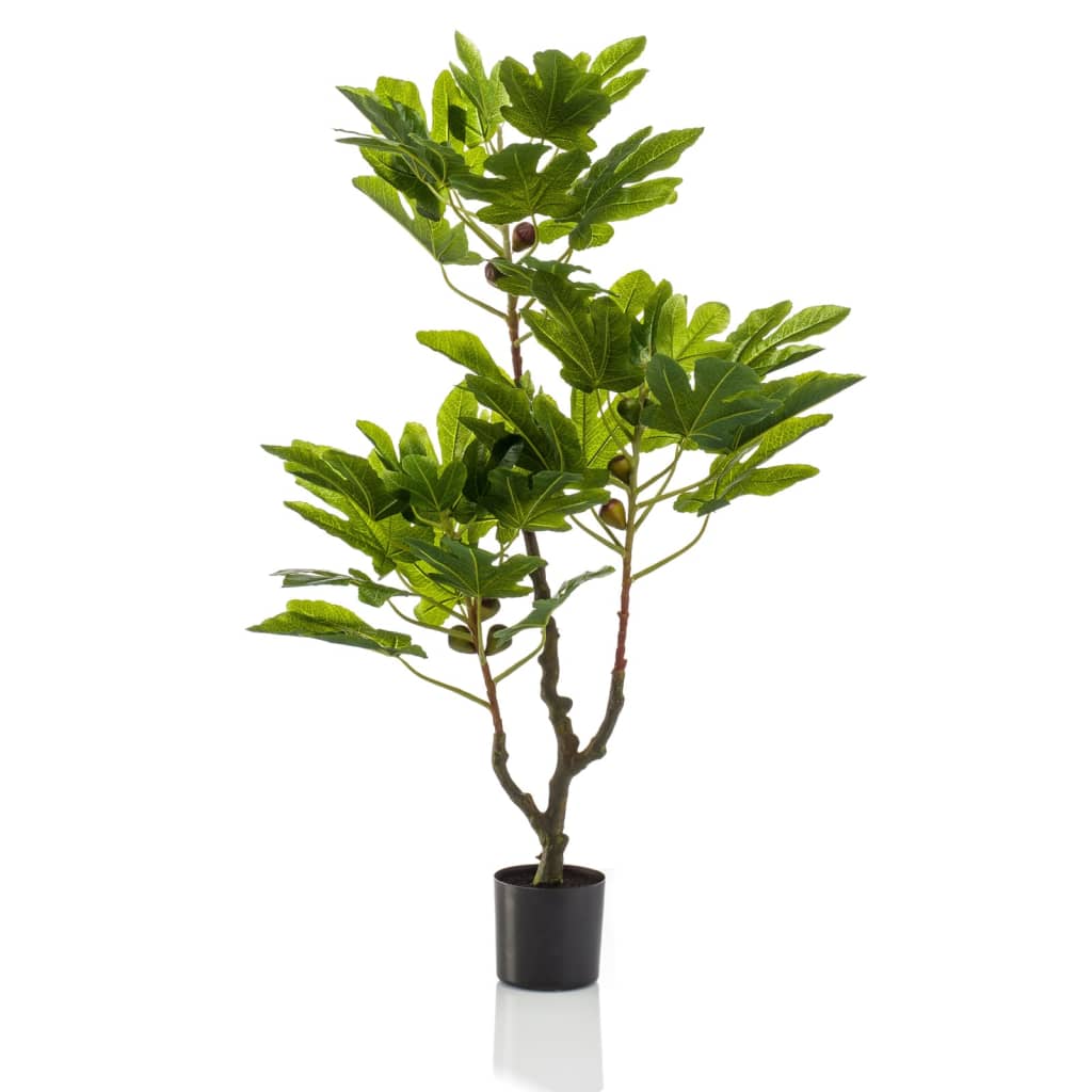 Emerald Albero di Fico Artificiale con Frutti 95 cm in Vaso - homemem39