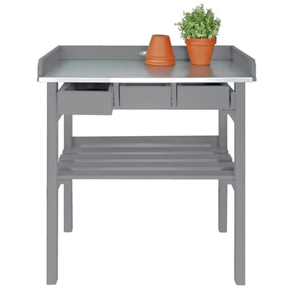 Esschert Design Banco da Lavoro da Giardino Grigio CF29G - homemem39