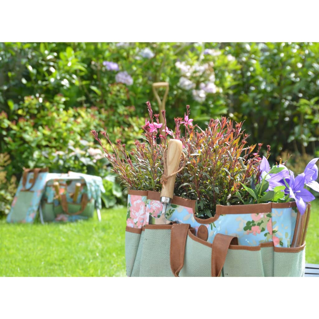 Esschert Design Sgabello Attrezzi da Giardino Stampa con Rose - homemem39