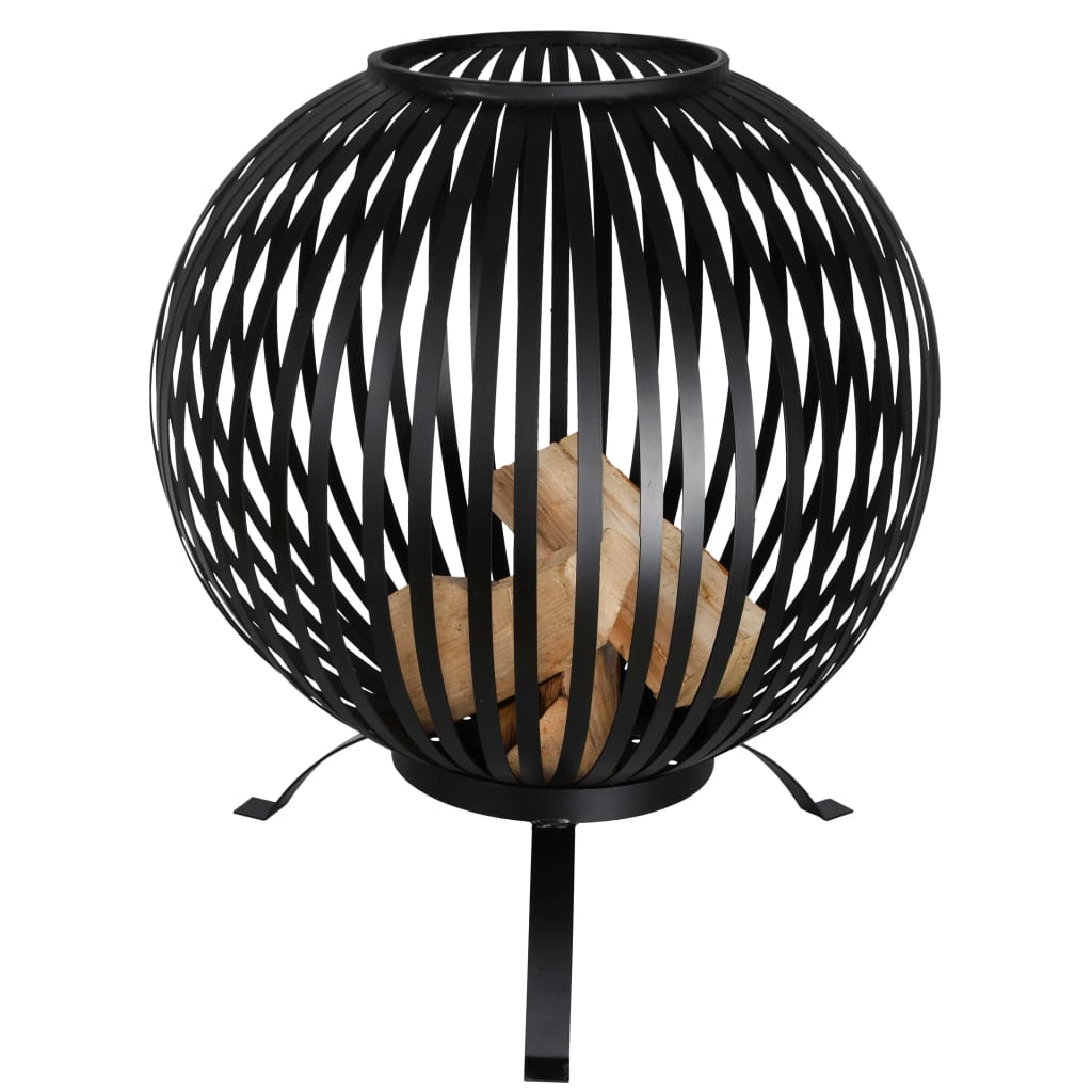 Esschert Design Braciere a Sfera in Acciaio al Carbonio Nero FF400 - homemem39