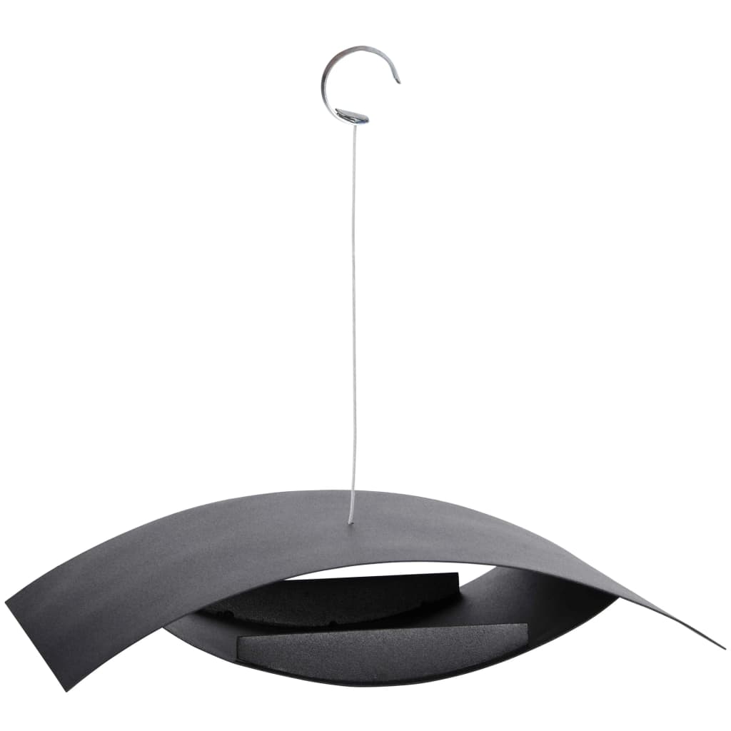 Esschert Design Postazione con Mangiatoia per Uccelli Nera S FB437 - homemem39