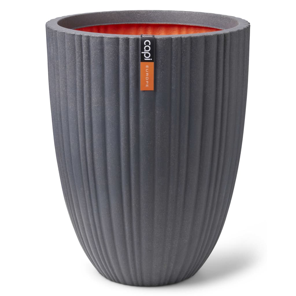 Capi Vaso Urban Tube Elegante Basso 46x58 cm Grigio Scuro - homemem39