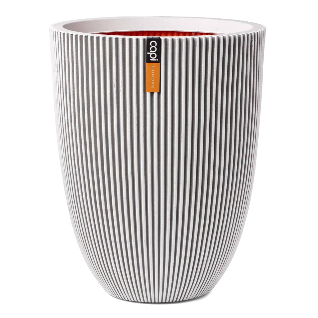 Capi Vaso Elegante Groove 34x46 cm Avorio - homemem39