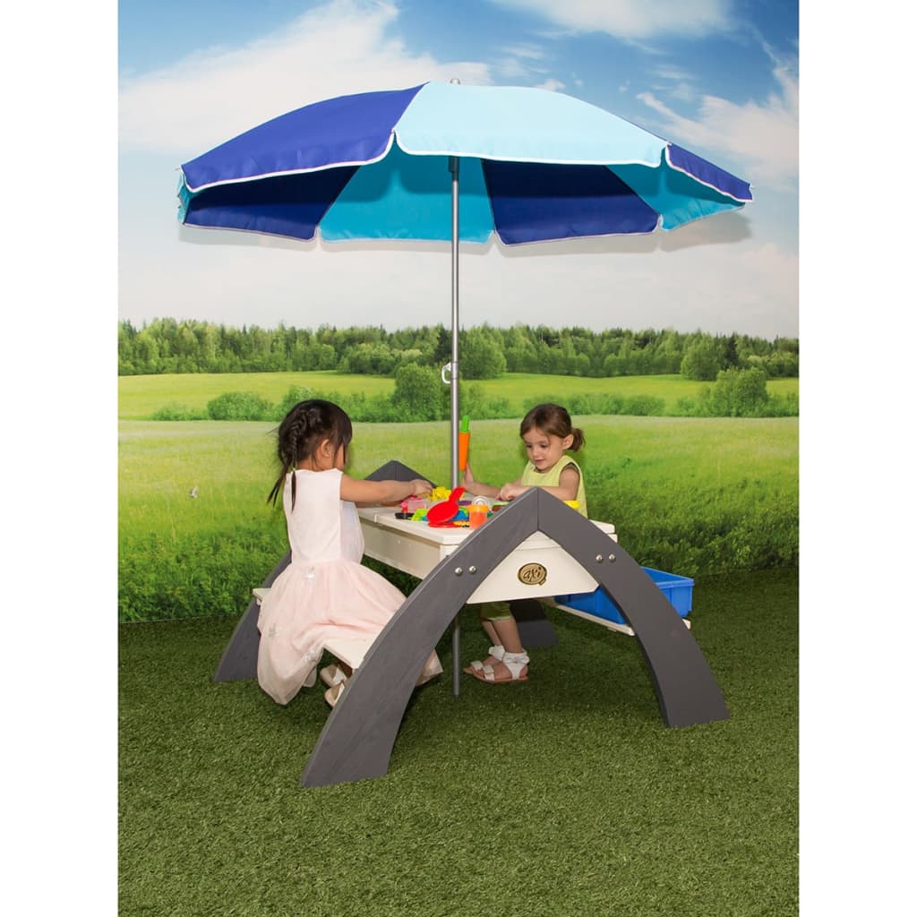 AXI Tavolo da Picnic per Bambini Delta Grigio e Bianco A031.023.00 - homemem39