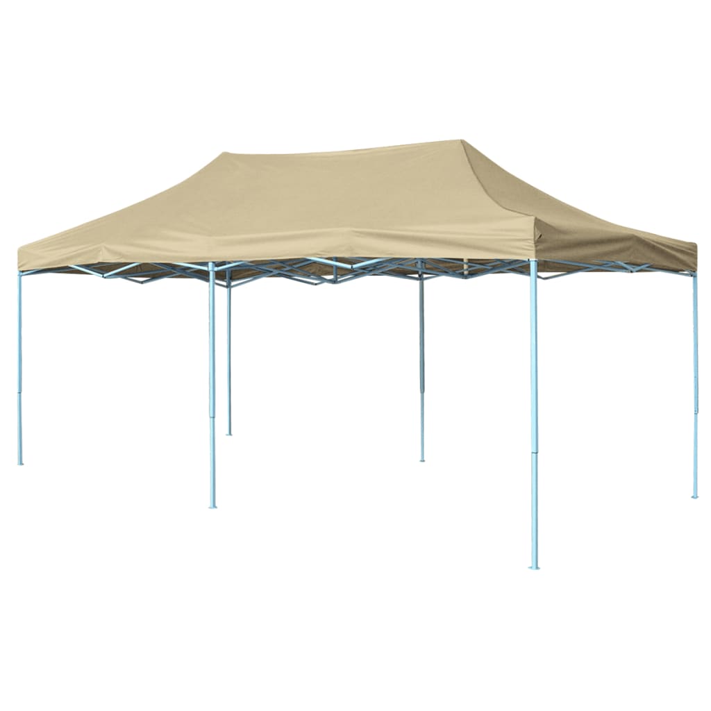 Tenda Pieghevole Pop-Up 3x6 m Bianco Crema - homemem39