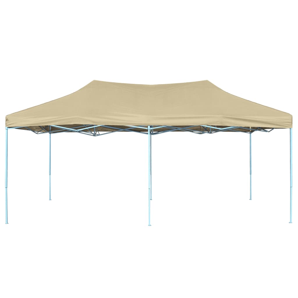 Tenda Pieghevole Pop-Up 3x6 m Bianco Crema - homemem39