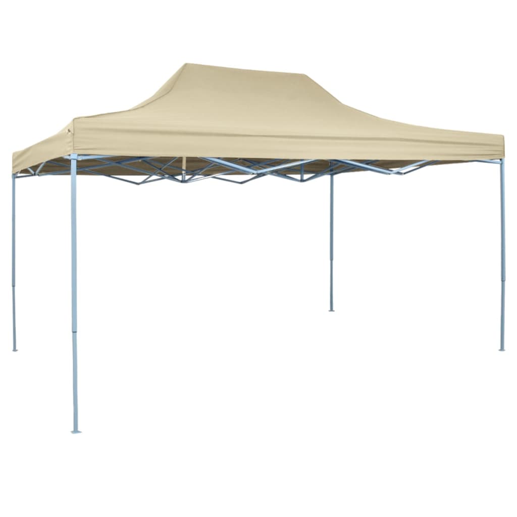 Tenda Pieghevole Pop-Up 3x4,5 m Bianco Crema - homemem39