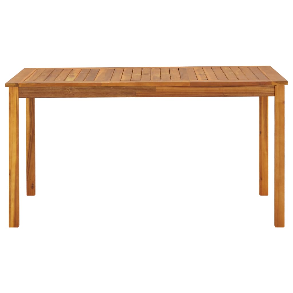 Tavolo da Giardino 140x80x74 cm in Legno Massello di Acacia - homemem39