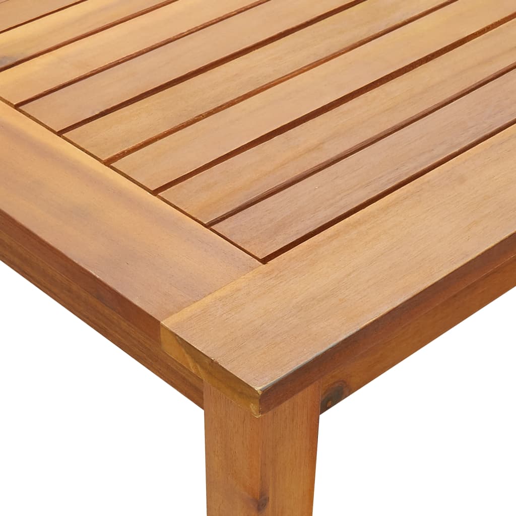 Tavolo da Giardino 140x80x74 cm in Legno Massello di Acacia - homemem39