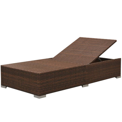 Set Divani da Giardino 3 pz con Cuscini in Polyrattan Marrone - homemem39