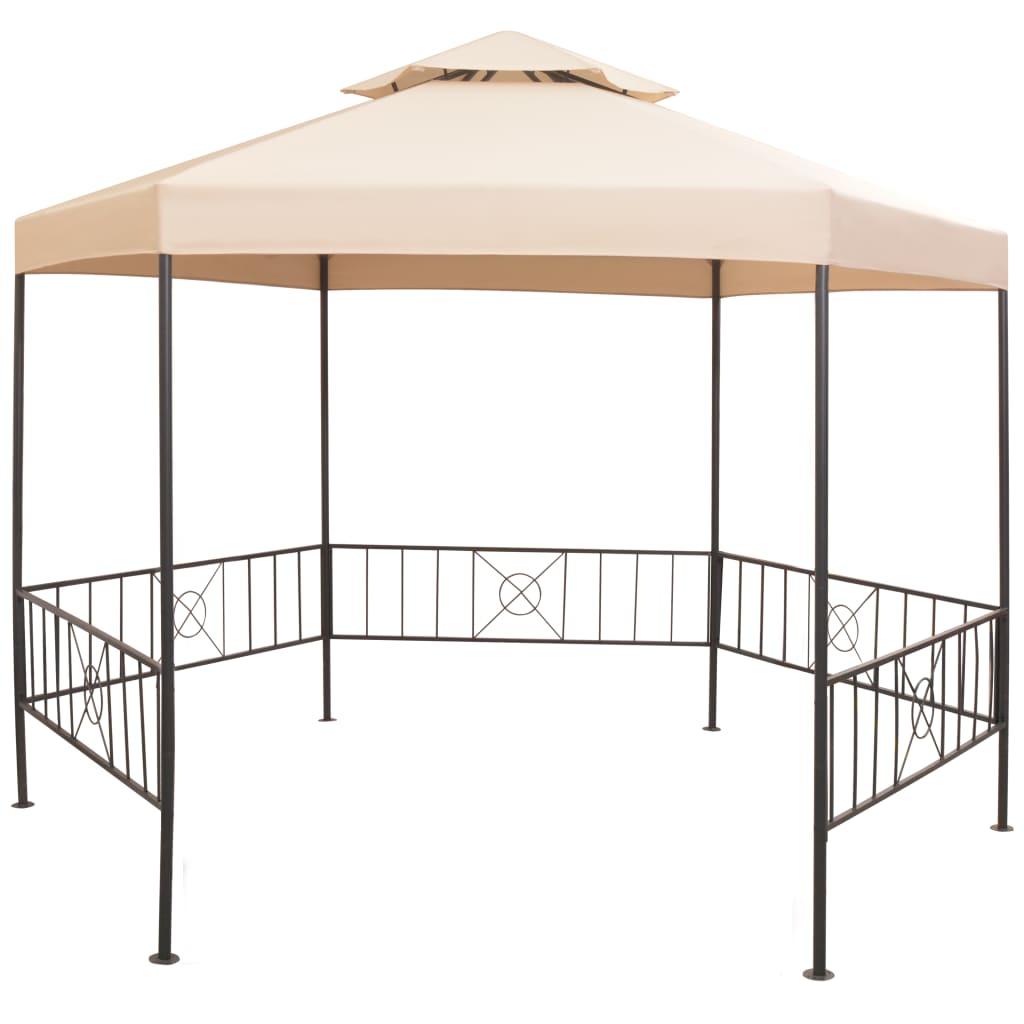 Gazebo Padiglione Tenda da Giardino 323x265 cm - homemem39