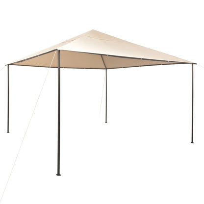 Gazebo Padiglione Tenda Tettoia 4x4 m Acciaio Beige - homemem39